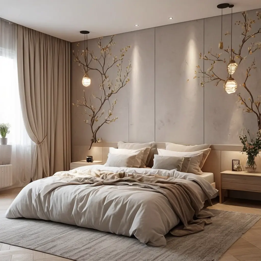 Лучшие идеи для внутренней отделки стен спальни создать уютную атмосфе