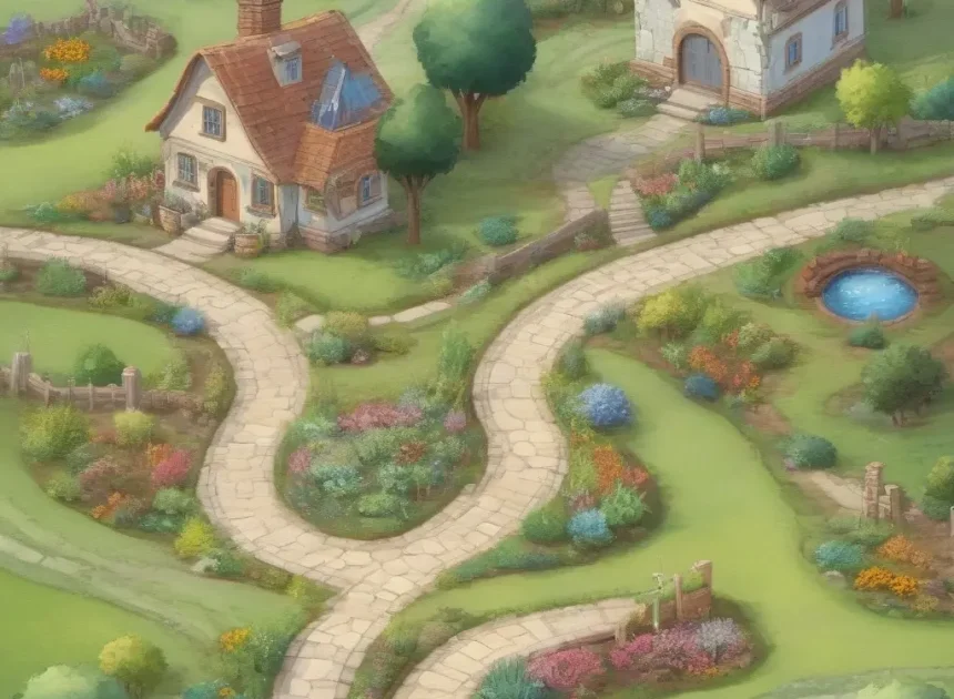 Благоустройство дачного двора: дорожки, освещение и удачный ландшафт