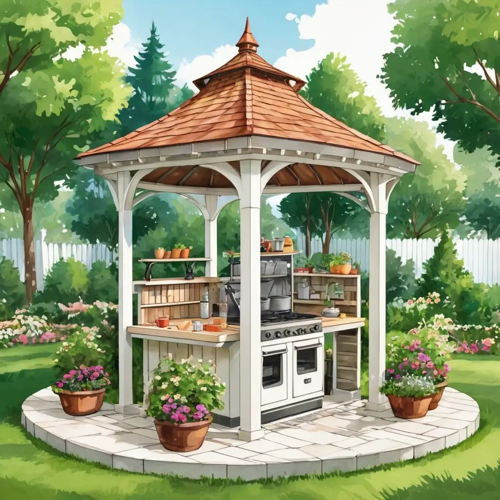 Как построить беседку и летнюю кухню своими руками: идеи, расчеты, продажи