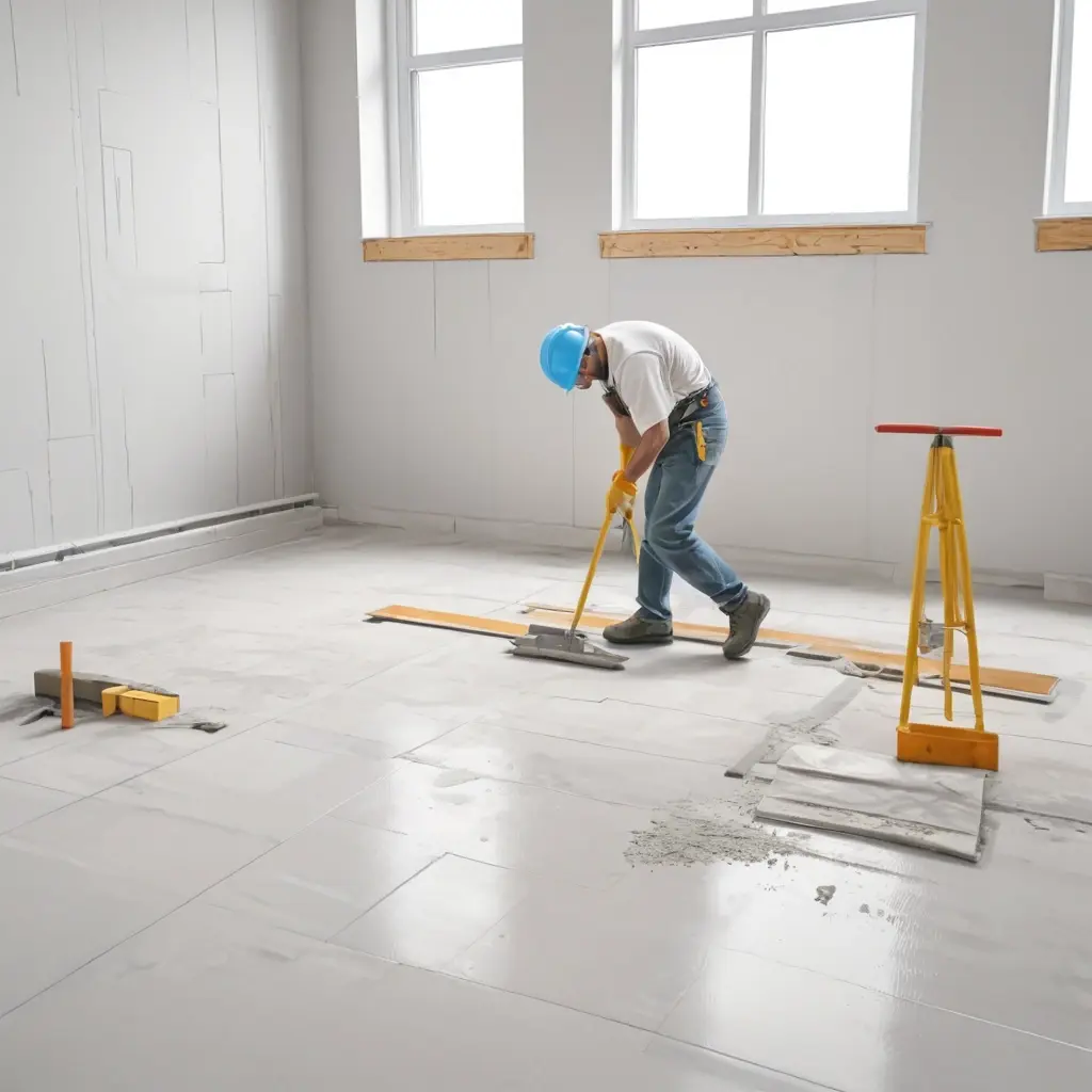 Как организовать быструю и ровную стяжку пола на стройке своими руками