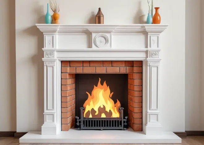 Как сделать декоративный фальш-камин и каминную зону в доме, который строишь сам