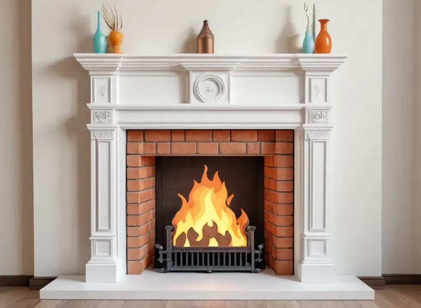 Как сделать декоративный фальш-камин и каминную зону в доме, который строишь сам