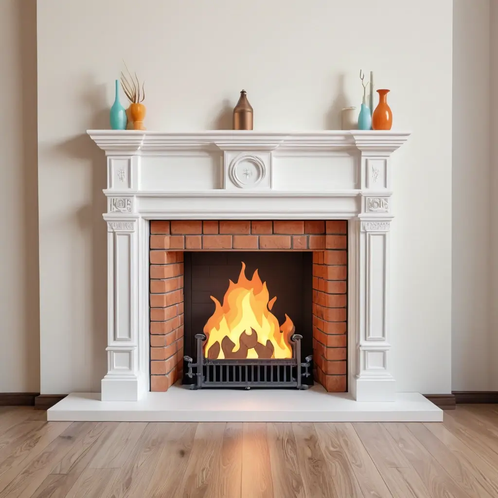 Как сделать декоративный фальш-камин и каминную зону в доме, который строишь сам