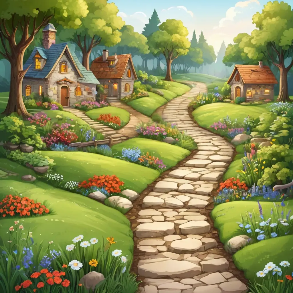 Благоустройство дачного двора: дорожки освещение и успешная идея для ландшафта